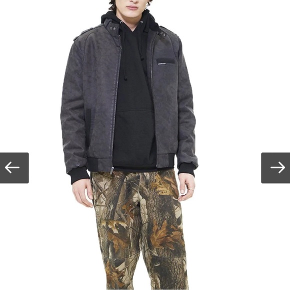 Members Only Faux Suede Iconic Racer Jacket small - Picture 5 of 6